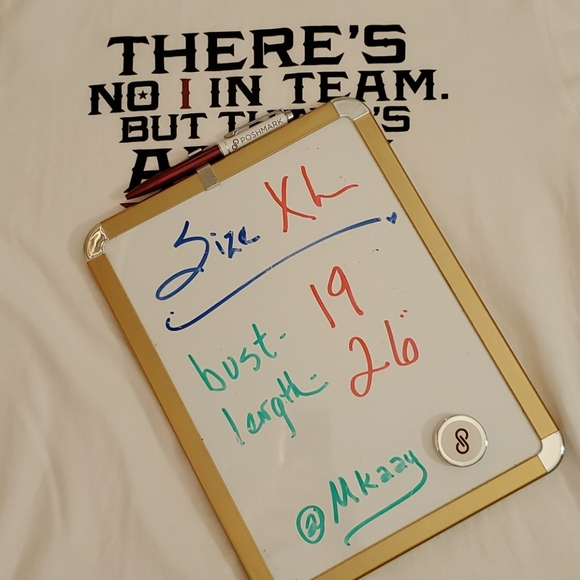 REEBOK UNISEX motivational graphic tee sz.XL team work Inspo - Picture 5 of 5